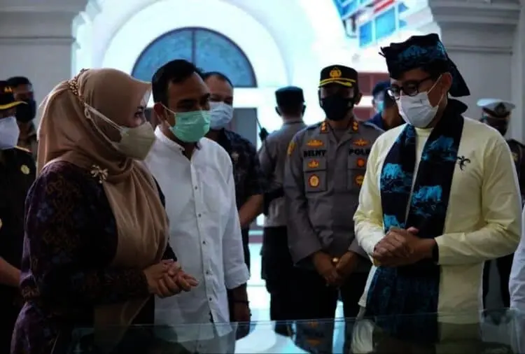 Menteri Sandiaga Uno Bertandang ke Pandeglang, Ini Harapannya dan Permohonan Bupati Irna