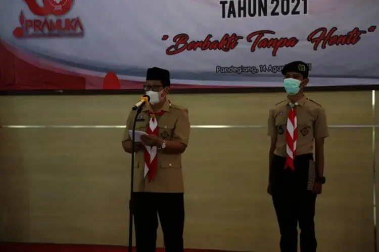 Pramuka Berbakti Tanpa Henti, di Pandeglang HUT ke-60 Diperingati Terbatas
