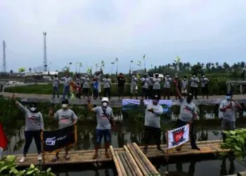 Komunitas Velozity Chapter Tangerang Tanam 1.000 Pohon Mangrove