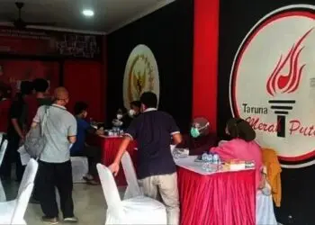 TMP Banten Gelar Vaksinasi Dosis II, Marinus Gea: Percepatan Vaksinasi Dorong Pemulihan Ekonomi