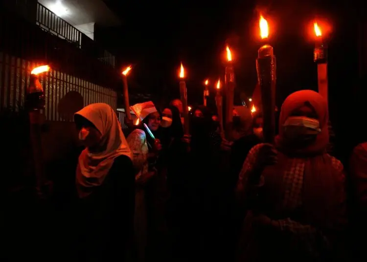 Foto Kemeriahan Pawai Obor Sambut Tahun Baru Islam di Tangerang