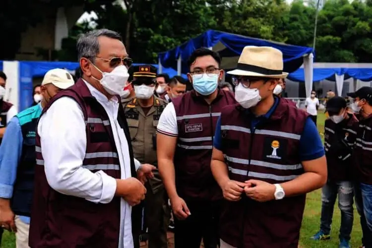 Vaksinasi di Serpong Sasar Seribu Orang, Peserta Diberi Beras Sekarung