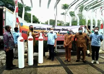 PT Pratama Abadi Industri Sumbang 50 Tabung Oksigen