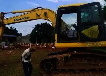 Polisi Buru Maling Onderdil Ekskavator di TPU Jombang