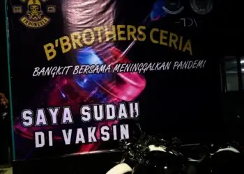 Komunitas Moge Gelar Vaksinasi Massal di Kelurahan Parigi