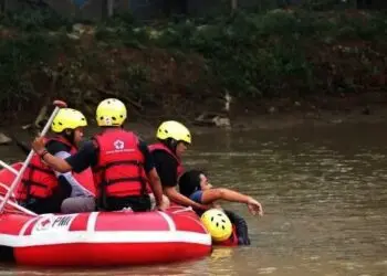 Uji Kesigapan Relawan, PMI Kota Tangerang Gelar Simulasi Penanganan Bencana