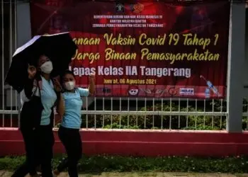 430 Warga Binaan Lapas Kelas II A Tangerang Ikuti Vaksinasi Covid-19