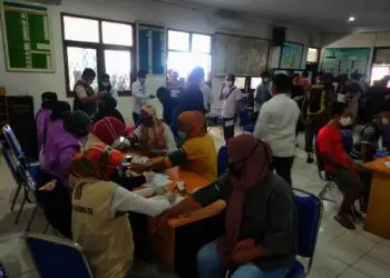 Realisasi Vaksinasi di Kabupaten Serang. (ISTIMEWA)