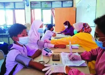 423 Siswa SMPN 5 Tigaraksa Divaksin Tahap I