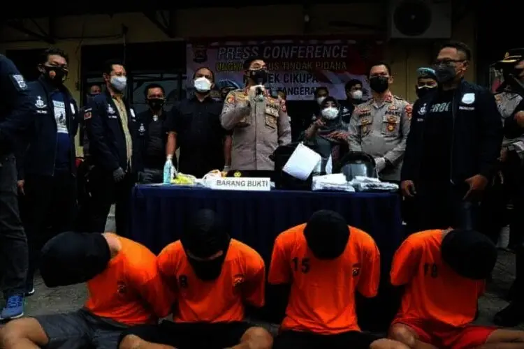 Polsek Cikupa Tangkap Empat Orang Pelaku Curanmor