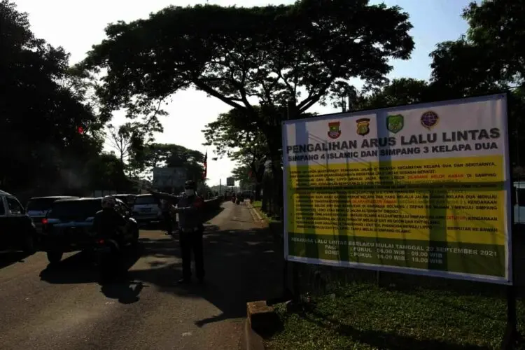 Dishub Kabupaten Tangerang Mulai Uji Coba Pengalihan Arus Lalulintas di Wilayah Kelapa Dua
