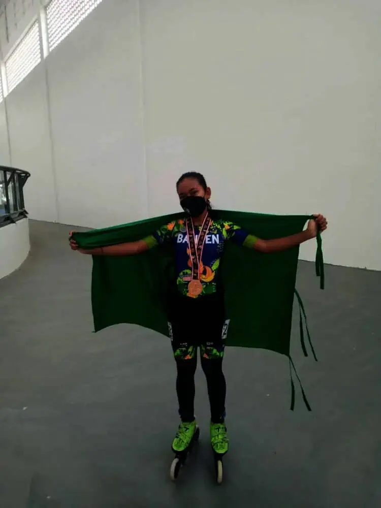 Atlet Sepatu Roda Saskia Rahma Sumbang Medali Pertama untuk Banten