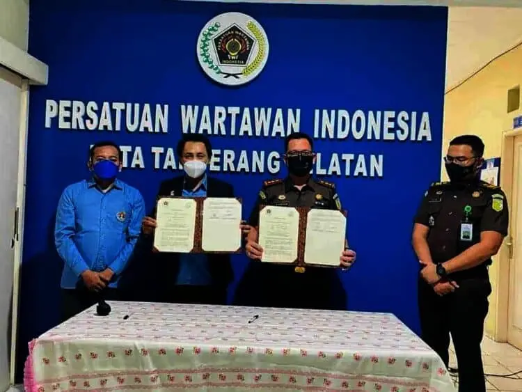 PWI-Kejari Tangsel Sepakat Bekerjasama Edukasi Kesadaran Hukum
