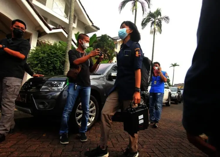 Potret Olah TKP Kasus Pembuatan Sabu Jaringan Internasional