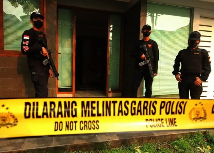 Potret Olah TKP Kasus Pembuatan Sabu Jaringan Internasional