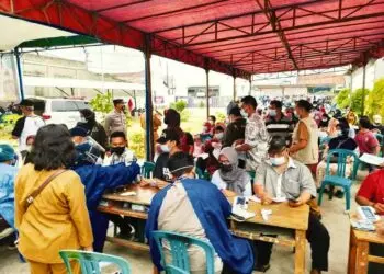 Monitoring Vaksinasi ke-2 di Kelurahan Kuta Bumi