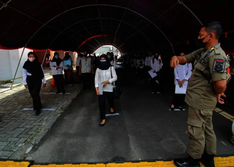 Potret Ketatnya Prokes di Tes SKD CPNS Kota Tangerang