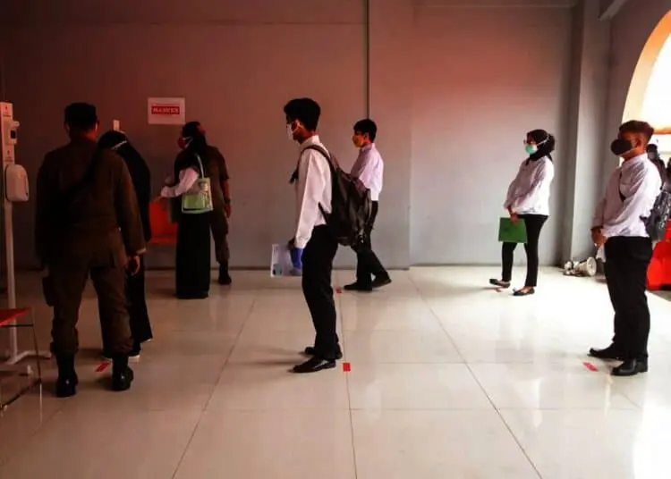 Potret Ketatnya Prokes di Tes SKD CPNS Kota Tangerang