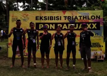 Masih Eksebisi, Triathlon Banten Raih 1 Medali Perak dan 2 Perunggu