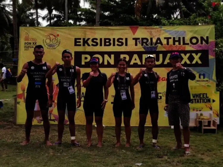 Masih Eksebisi, Triathlon Banten Raih 1 Medali Perak dan 2 Perunggu
