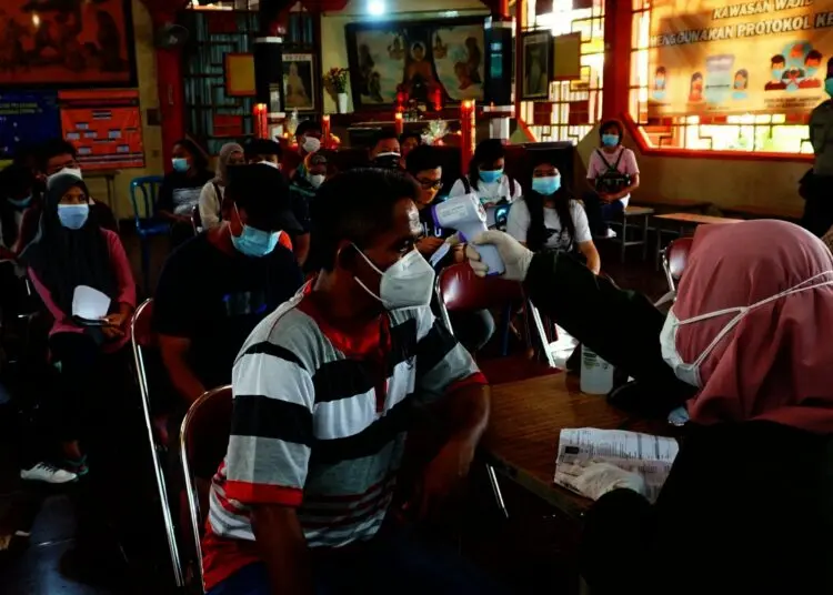 Potret Vaksinasi Covid-19 di Klenteng Boen San Bio Tangerang