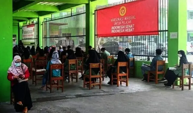 BIN Gelar Vaksinasi Lanjutan di MAN 1 Kota Tangerang, Kepsek: Kita Segera Gelar PTM