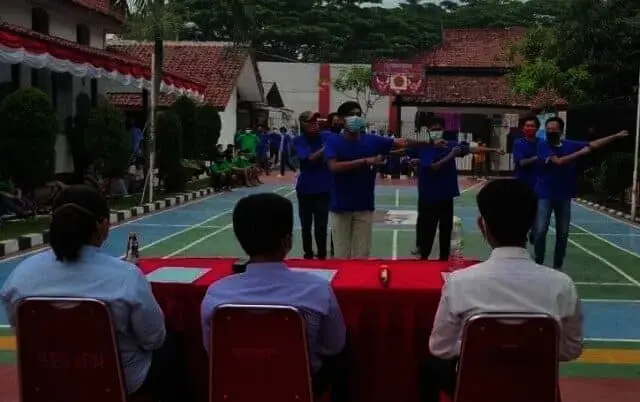 WBP Lembaga Pemasyarakatan Klas III Rangkasbitung Ikuti Lomba Yel-yel