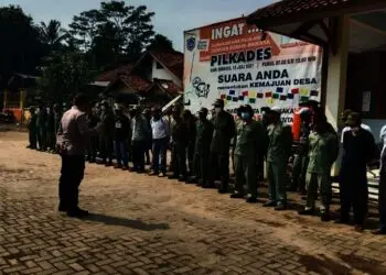 Amankan Pilkades Pandeglang, 23 Polsek Jajaran Siagakan Linmas