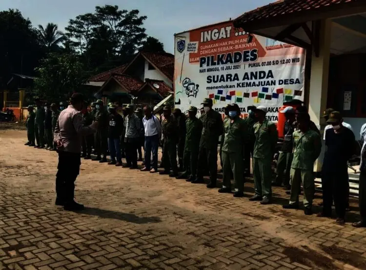 Amankan Pilkades Pandeglang, 23 Polsek Jajaran Siagakan Linmas