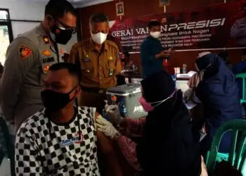 Gelar Percepatan Vaksin Presisi, Polsek Kramatwatu Siapkan 400 Dosis Vaksin untuk Warga