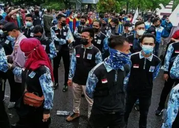 Peringatan Hari Sumpah Pemuda di Kabupaten Serang Diwarnai Unjuk Rasa Serikat Buruh, Ini Tuntutannya