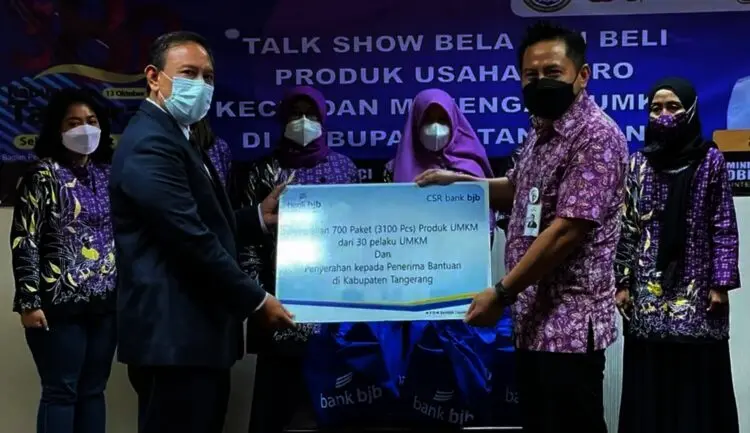 BJB Cabang Balaraja Kembali Salurkan Bantuan ke Pemkab Tangerang