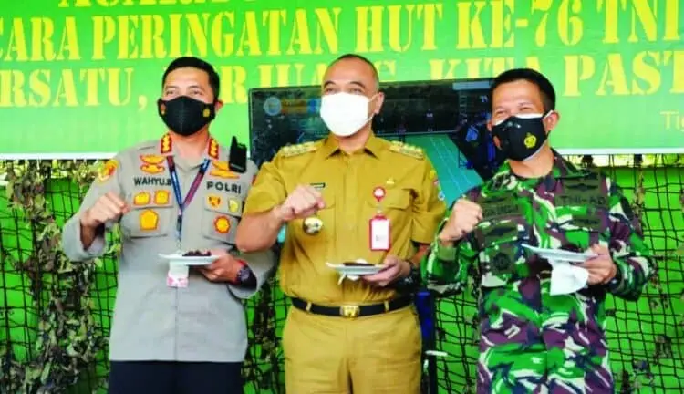 Bupati dan Kapolres Ikut Peringati HUT TNI ke-76