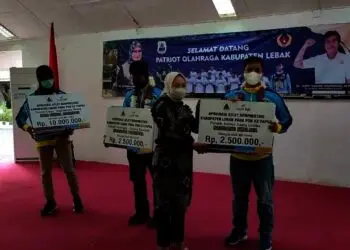 Rebut Medali Emas PON, Atlet Lebak Diguyur Bonus Rp105 Juta