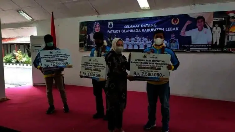 Rebut Medali Emas PON, Atlet Lebak Diguyur Bonus Rp105 Juta