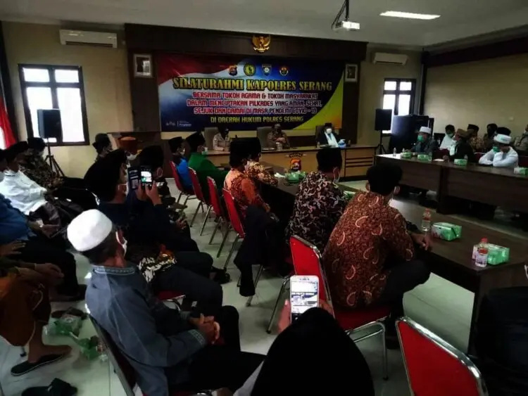 Kapolres Serang dan jajaran, silaturahmi dengan para tokoh agama dan tokoh masyarakat, Jumat (22/10/2021). (ISTIMEWA)