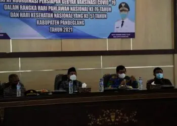 Percepat Capaian Vaksinasi, Pemkab Pandeglang Bangun Komitmen Bersama Seluruh Stakeholder