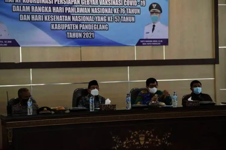 Percepat Capaian Vaksinasi, Pemkab Pandeglang Bangun Komitmen Bersama Seluruh Stakeholder