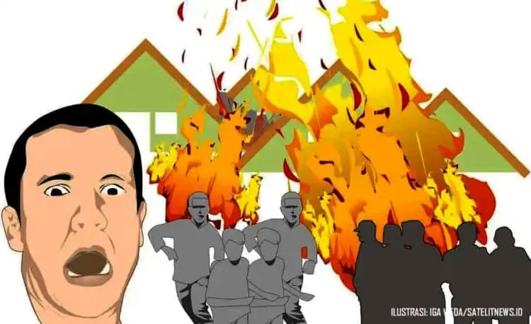 Rumah Terbakar, Seorang Wanita di Sukamulya Tewas
