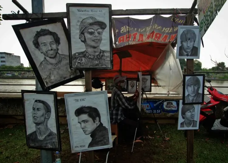 Potret Warung Seni Lukis di Kawasan Kali Cisadane
