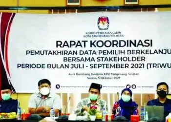 Daftar Pemilih Berkelanjutan di Tangsel 992.929 Orang