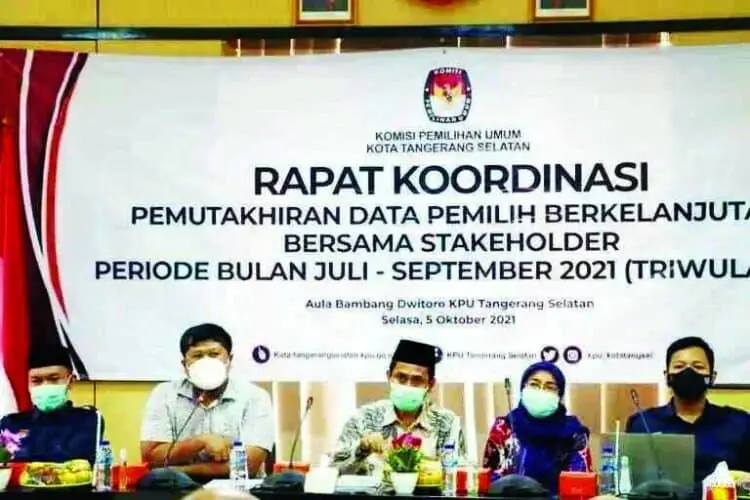 Daftar Pemilih Berkelanjutan di Tangsel 992.929 Orang