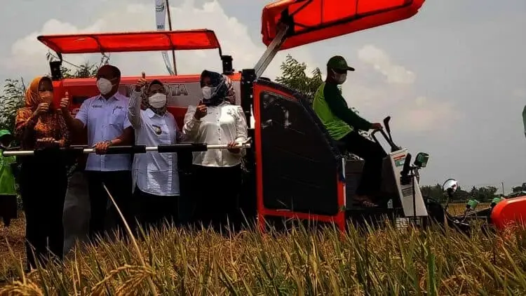 BUMD Kabupaten Serang Terima Bantuan Alat Panen Padi Senilai Rp 600 Juta