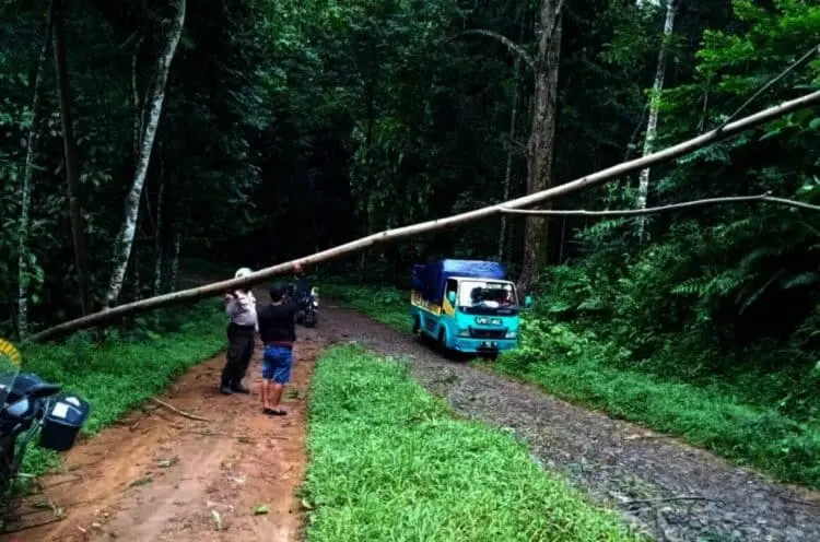 Memasuki Musim Penghujan, Polsek Jiput Petakan Lokasi Rawan Bencana, Masyarakat Diimbau Tingkatkan Kewaspadaan