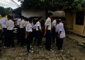 Mau Tawuran, 50 Pelajar Digiring ke Mapolsek Pagelaran Polres Pandeglang