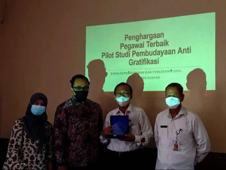 Disdukcapil Kabupaten Serang Jadi Pilot Study Pembudayaan Anti Gratifikasi