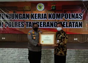 Kapolres Tangsel AKBP Iman Imanuddin Dapat Penghargaan dari Kompolnas
