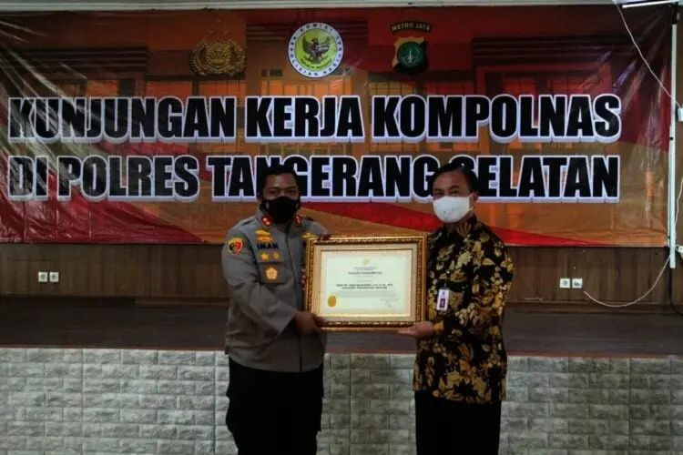 Kapolres Tangsel AKBP Iman Imanuddin Dapat Penghargaan dari Kompolnas