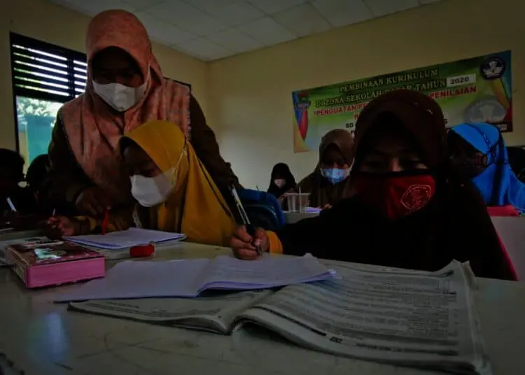 Potret PTM Terbatas di SDN Kiara Payung yang Sempat Disegel