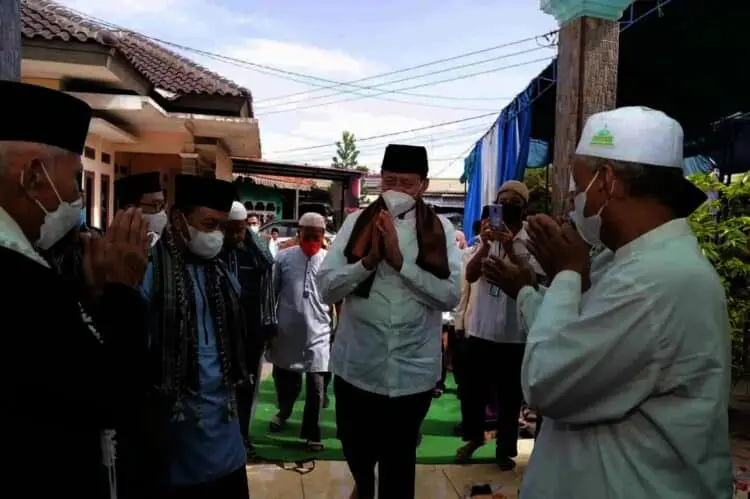 Di Sukadiri, Gubernur Ingatkan Pakai Masker